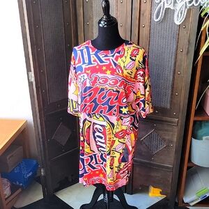 Vibrant Graphic Print Dress